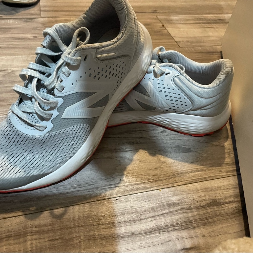 New Balance Light Gray Athletic Shoes